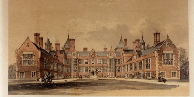 Heslington Hall by W. Monkhouse (1860).